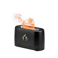 Diffuseur d'aromathérapie à flamme 3D transfrontalier, diffuseur de parfum USB pour la maison, type brume colorée de bureau, capacité 0,5L