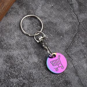 Logo, tiền xu, mã thông báo kim loại, nút tôm hùm, keych yujia siêu thị Châu Âu và mỹ đẩy tay giỏ hàng - Product Image 5