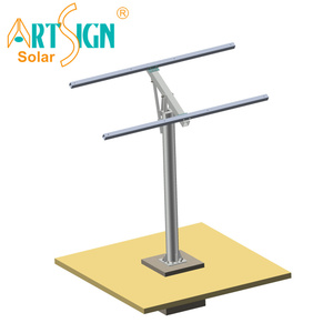 Arte segno di fabbrica palo solare sistema di montaggio con calcestruzzo Pad paesaggio PV modulo a terra - Product Image 3