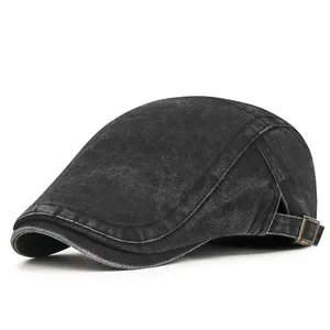 Nouvelle Casquette Béret en Jean Rétro Décontractée de Haute Qualité et Durable, en Coton, Style <span class=keywords><strong>Boulanger</strong></span>, à Visière Ajustable, pour Adulte - Product Image 5
