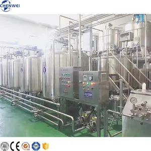 เครื่องผลิตนมอัตโนมัติสายการผลิตนมสายการผลิตน้ำนมสายการผลิตแบบครบวงจรสำหรับโรงงาน