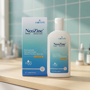 Loción para Piel Seca NeoZine Glocutis 100ml con Avena, Vitamina E y Aloe Vera para una Rutina Diaria de Cuidado Corporal Calmante - Product Image 4