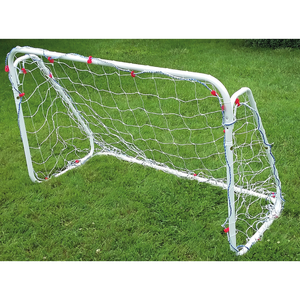 Barret Mini Football Goals 1.5x1m Painted Steel With Nets And <b>Pegs</b> Included For Training - Product Image 1