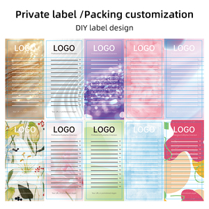 Kit de <span class=keywords><strong>cils</strong></span> <span class=keywords><strong>individuels</strong></span> en grappe DIY avec logo personnalisé, 30D 40D 9-16mm, 14 rangées, 280 pièces, vente en gros, avec pince à épiler et colle - Product Image 5