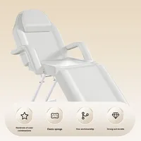Table de massage et chaise de beauté pliante multifonctionnelle Mason, double usage, cadre en acier PVC, design moderne, pour soins du visage