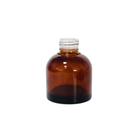 Diffuseur de parfum en verre HONGYU de luxe 100 ml, bouteille transparente ambrée noire personnalisable avec bouchon à vis et logo sur mesure