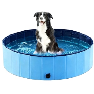 HDF Board PVC Chien Piscine Pliable Chien Pet Bain Piscine Pliable Baignoire <span class=keywords><strong>Pataugeoire</strong></span> Piscine pour Chiens Chats et Enfants - Product Image 2