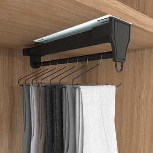 Resonance - Perchero telescópico deslizante para pantalones, solución de almacenamiento extraíble montada en la parte superior para armario empotrado - Product Image 2