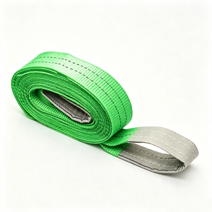 Sangles de levage robustes en polyester, longueur 10 m, capacité 2 tonnes, sangle plate pour chargement, sangle de remorquage en provenance du Vietnam - Product Image 1