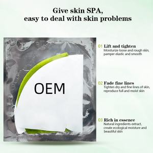 Masque en feuille de collagène <span class=keywords><strong>bio</strong></span> au <span class=keywords><strong>matcha</strong></span>, anti-rides, raffermissant, éclaircissant, hydratant, soin coréen pour le visage, masque facial végétalien pour tous types de peau - Product Image 3