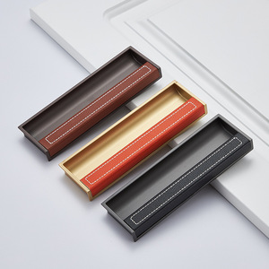 Furniture Handle And <b>Knob</b> Rectangle Zinc Alloy Minimalist Cabinet Wardrobe Easy Installation - Product Image 4