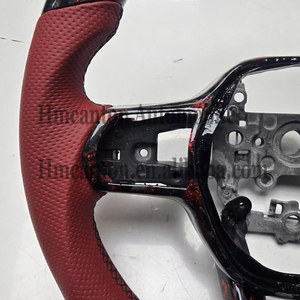 Quality Wholesale Perforated Leather Carbon Fiber Red Stitching <b>Wheel</b> for Honda Accord 8 Gen Crosstour Car Steering <b>Wheel</b> - Product Image 6
