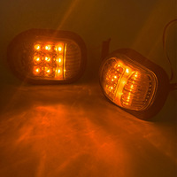 Clignotant LED pour moto, style rétro modifié, super lumineux, pour scooter, avant/côté, design nid d'abeille