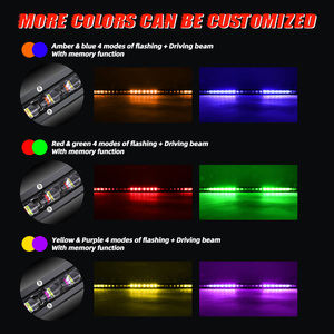 Barra de luz estroboscópica de advertencia Led de asesor de tráfico de fila única <span class=keywords><strong>s</strong></span>úper delgada para coche UTV - Product Image 4