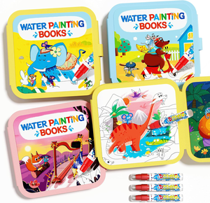 Libros <span class=keywords><strong>de</strong></span> Pintura con Agua Reutilizables para Niños - Paquete <span class=keywords><strong>de</strong></span> 3 Libros Mágicos para Colorear con Agua y Rotuladores <span class=keywords><strong>de</strong></span> Agua (Animales <span class=keywords><strong>de</strong></span> Cuentos <span class=keywords><strong>de</strong></span> Hadas y Dinosaurios) - Product Image 1