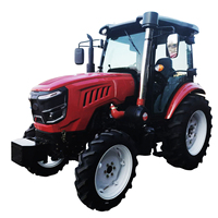 Mesin Pertanian China Baru Traktor Roda 4X4 4WD 60HP 70HP 80HP 90HP Traktor Pertanian Kecil