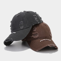 Gorra de béisbol para exteriores de algodón lavado bordado Gorra desgastada vintage Nuevos sombreros de moda