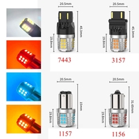 Bombilla LED GICOO P21W BA15S 9W 1000LM IP67 Impermeable 6000K, Lámpara de Señalización para Automóvil 12V, Reequipamiento/Actualización