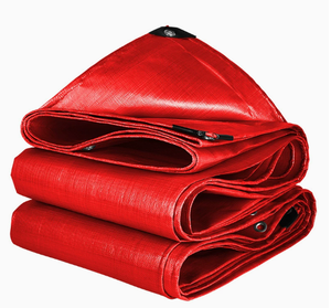 Toile d'ombrage en plastique épaissie imperméable, bâche rouge imperméable, tissu pare-soleil, toile résistante à l'usure - Product Image 2