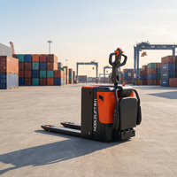 Nouveau transpalette électrique NOBLELIFT PTB20-C 2000 kg à batterie plomb-acide, longueur de fourche 1150 mm, pour ateliers de réparation de machines