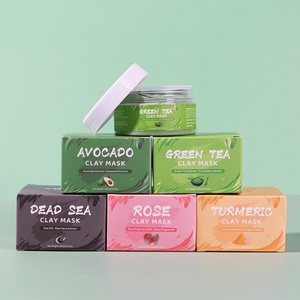 Más Vendida: Mascarilla Facial Natural y Orgánica para el Cuidado de la Piel con Cúrcuma, Té Verde, Aguacate, Arcilla del Mar Muerto y Rosa, Antienvejecimiento, para Todo Tipo de Piel - Product Image 1