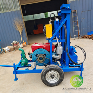 Offre Spéciale : Foreuse hydraulique rotative pour puits profonds, petite machine de forage montée sur roues pour puits d'eau, avec boîte de vitesses et engrenages. - Product Image 6