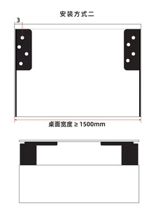 Extension télescopique robuste pour fenêtre en baie, quincaillerie coulissante silencieuse à montage latéral inférieur, accessoires pour cuisine et hôtel - Product Image 2