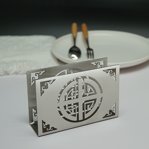 Supporto personalizzato in acciaio <span class=keywords><strong>inox</strong></span> Desktop quadrato metallo dorato <span class=keywords><strong>portatovaglioli</strong></span> da tavolo per ristorante - Product Image 6