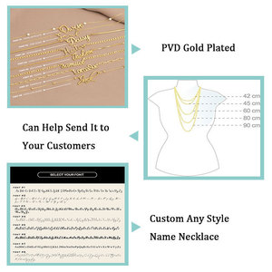 Collana Personalizzata con Nome a Farfalla in Acciaio Inossidabile Placcato Oro 18K, Incisione Personalizzata, Regalo <span class=keywords><strong>per</strong></span> Ragazze Adolescenti - Product Image 6