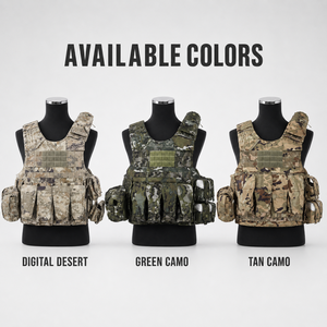Chaleco Táctico Portaherramientas Tipo 21 – Modular MOLLE con Cierre de Cremallera y Diseño Recortado, Ideal para Entrenamiento CS al Aire Libre - Product Image 5