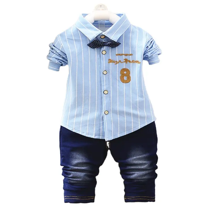 Ropa para niños Trajes Primavera y otoño Boutique Ropa para niños Venta al por mayor Niños Jeans Ropa casual Trajes