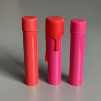 Tube en plastique PET de 116 mm, taille très demandée, impression personnalisée, avec couvercle CR, pour pilules et papier à rouler
