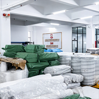 Étiquette personnalisée pour matelas avec colle thermofusible et impression photo, étiquette de marque en satin sans couture pour les usines de matelas et de literie