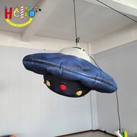 Ovni géant gonflable suspendu, soucoupe volante, vaisseau spatial extraterrestre avec lumières LED pour la décoration des centres commerciaux