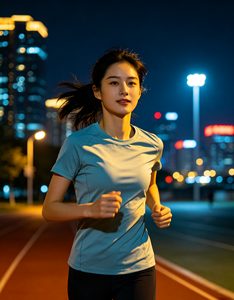 T-shirt de course en maille respirante anti-humidité, haut d'entraînement léger, tee-shirt de gym à séchage rapide 180 g/m², vêtement de sport respirant, logo personnalisé - Product Image 3