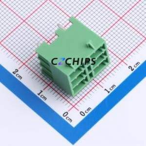 DB2EVHBG-3.5-2*3P-GN Plug-in Terminal Block Through hole,P=3.5mm Connector Board-to-Board / Socket Closed Snap Fixing 2x3P 3.5mm - Product Image 1