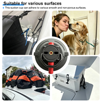 Ventouse à vide avec anneau en D, capacité de charge de 70 kg, fixation au toit pour voiture, camping-car, yacht, kayak, bagages