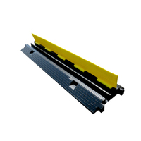 Protège-câbles en caoutchouc PVC à 1/2/3/4/5 canaux, rampe de protection pour câbles, traverses de sécurité routière, protection de fils et cordons