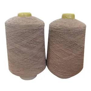 63#150150 White Black Elastic Natural Latex Rubber Thread Latex Rubber Polyester Double Covered Yarn DCY Yarn