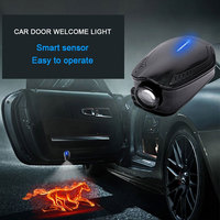 Lumière de bienvenue sans fil à LED avec chargeur USB pour porte de voiture, projecteur laser avec logo, lumière à induction automatique, lumière décorative universelle pour porte