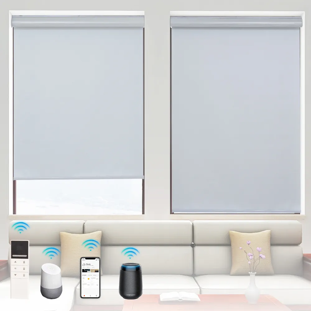 Motor de persiana enrollable cortina inteligente automática persiana de ventana personalizada Alexa Home System persianas opacas para ventana