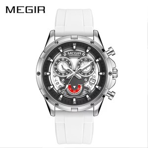 Nuevo Reloj MEGIR 2248 para Hombre, Correa de Silicona Deportiva, Reloj de Cuarzo Masculino con Manecillas Luminosas Resistentes al Agua, Cronógrafo y Calendario - Product Image 2