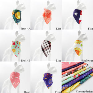 وشاح مثلث للحيوانات الأليفة بطبعة مخصصة بطبقة مزدوجة بتصميم مجاني من اونسج مخصص للبيع بالجملة مخصص لصيف هالفي - Product Image 5