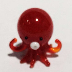 Figurine <span class=keywords><strong>miniature</strong></span> <span class=keywords><strong>en</strong></span> <span class=keywords><strong>verre</strong></span> <span class=keywords><strong>soufflé</strong></span> personnalisée, pieuvre rouge, animal marin 3D pour micro-paysage, kits de bougies <span class=keywords><strong>en</strong></span> <span class=keywords><strong>verre</strong></span>, technique de lampworking - Product Image 3