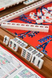 Juego de Mahjong Americano Premium Auburn Alumni, 160 Fichas, con Grabado de War Eagle, Aubie, Tiger y Samford Hall, Regalo para el Día del Partido - Product Image 5