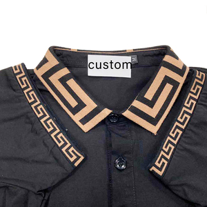 Cuello de algodón para abrigo, chaqueta de plumas, camiseta negra personalizada con logo jacquard ecológico de punto acanalado, camiseta rosa personalizada en 7 días - Product Image 1