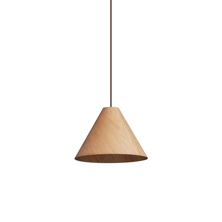 Good Quality Oakwood Shape Tapers Pendant Wood Led Lamp Designer Chandelier