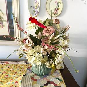 2/12 Piezas de Pájaros de Simulación para Jardinería, Decoración Navideña, Pájaro Rojo con Clip, Pluma, Tela de Peluche, Manualidades, Arte, Pájaro Artificial - Product Image 4