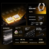Clavier de jeu filaire MADLIONS TITAN68 RGB, 68 touches, axe magnétique, turbo, esports, fibre de carbone, RT0.001mm pour Valorant