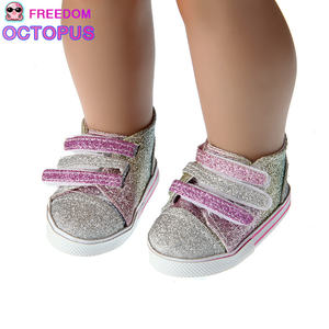 Offre Spéciale bébé poupée violet paillettes autocollant poupées chaussures <span class=keywords><strong>pour</strong></span> poupées américaines de <span class=keywords><strong>18</strong></span> pouces - Product Image 6